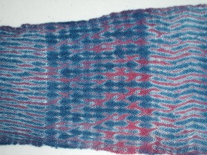 Dyed Shibori Sample