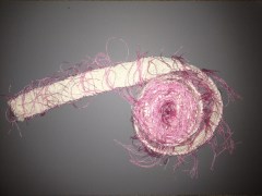 Handwoven Shibori snake