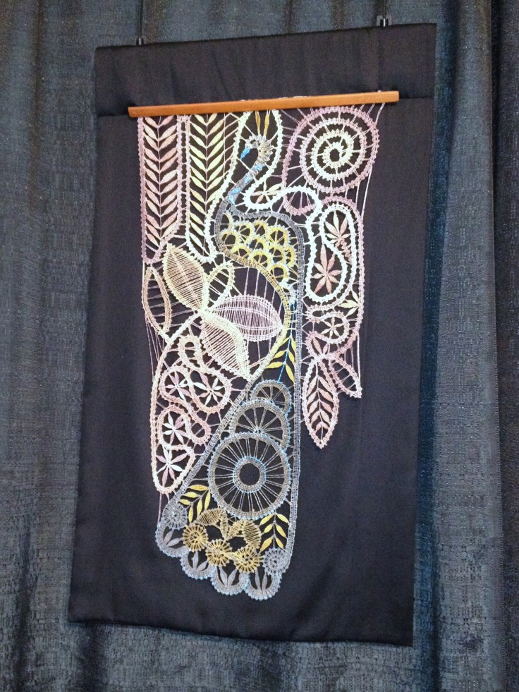 The Peacock by Amira Wishinsky Technique: Bobbin Lace