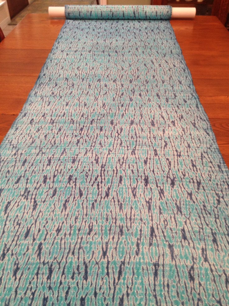 Handwoven Shibori yardage