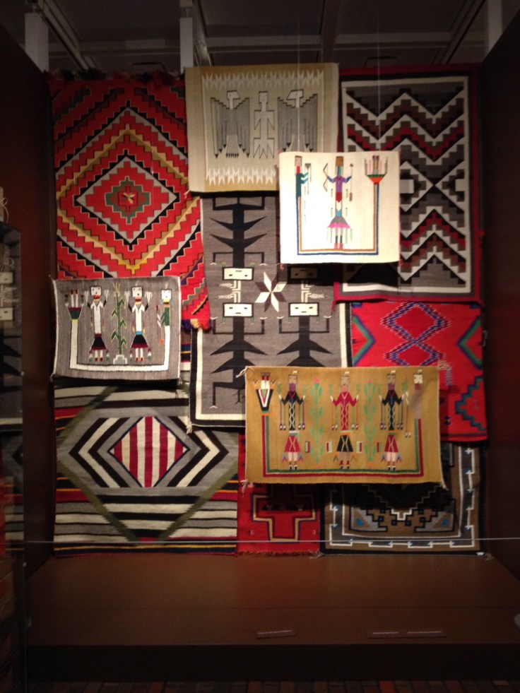 Navaho weavings. Stark Museum.