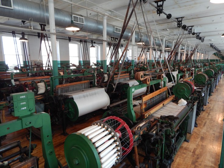 Boott Cotton Mills 1920's weave room