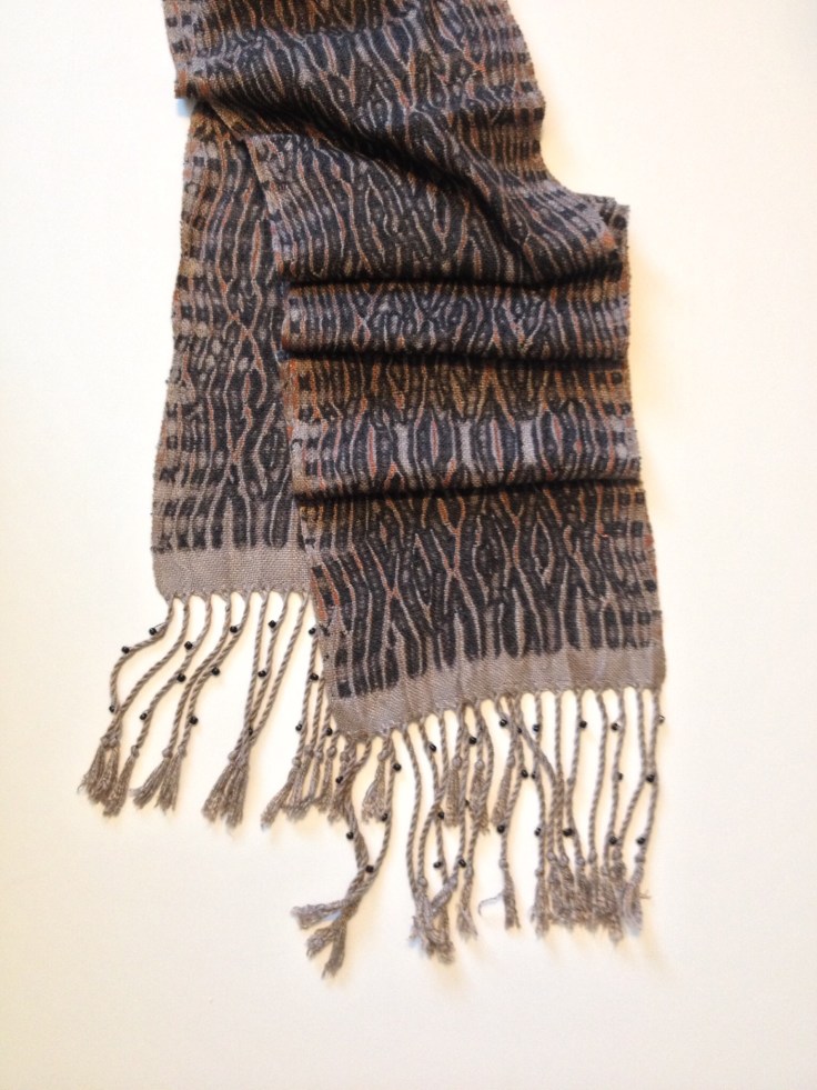 Shibori dispersed dyed and Shiva paint