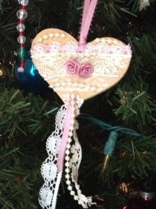 Heart made in Girl Scouts by my daughter years ago