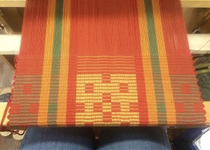 Another rep motif  woven